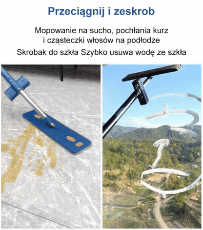 Samowyciskający mop płaski