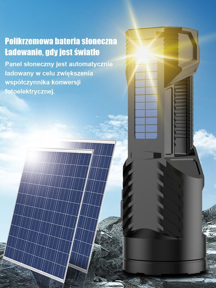 Wielofunkcyjna latarka o mocnym świetle
