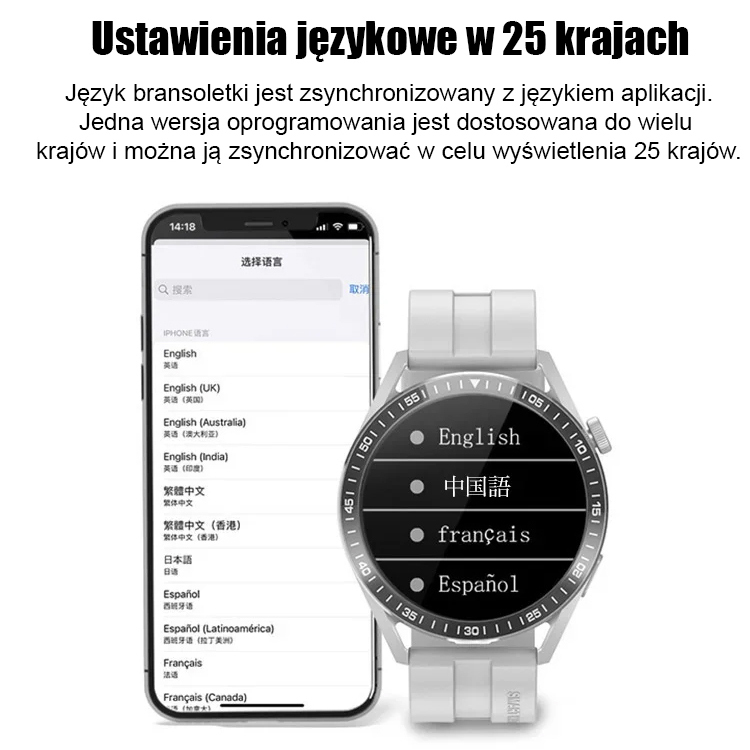 【🔥🔥🔥Polecane ulubione produkty】Zegarek Bluetooth z czujnikiem tętna