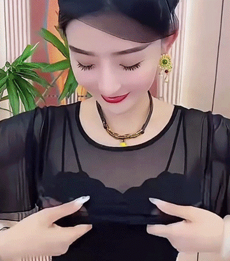 【超百搭】防走光網紗打底衫
