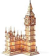 Rolife 3D Wooden Puzzles Big Ben for Adults & Kids -220 Pieces 3D Puzzle London Architecture Mode...