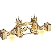 Rolife 3D Wooden Puzzles London Tower Bridge for Adults & Kids -113P Pieces Delicate 3D Puzzle Ar...
