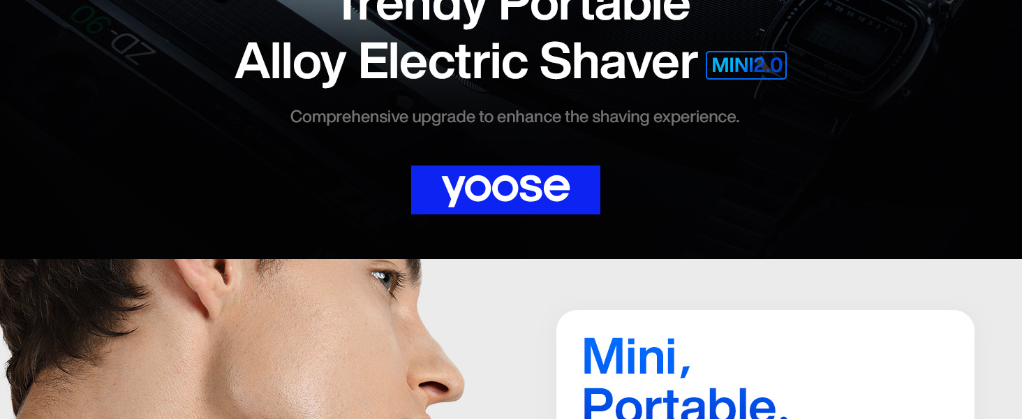 yoose Trendy Portable Alloy MINI Shaver 2.0