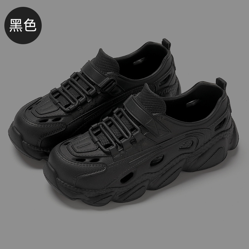 防臭運動洞洞外穿厚底防滑沙灘透氣戶外鞋靴