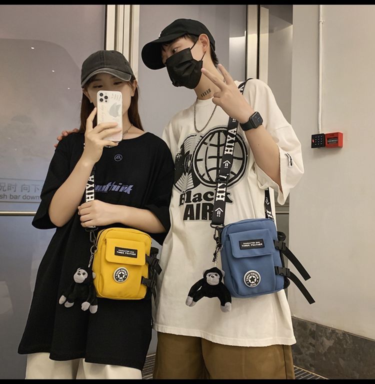 斜挎運動單肩日系街頭潮流休閒挎包