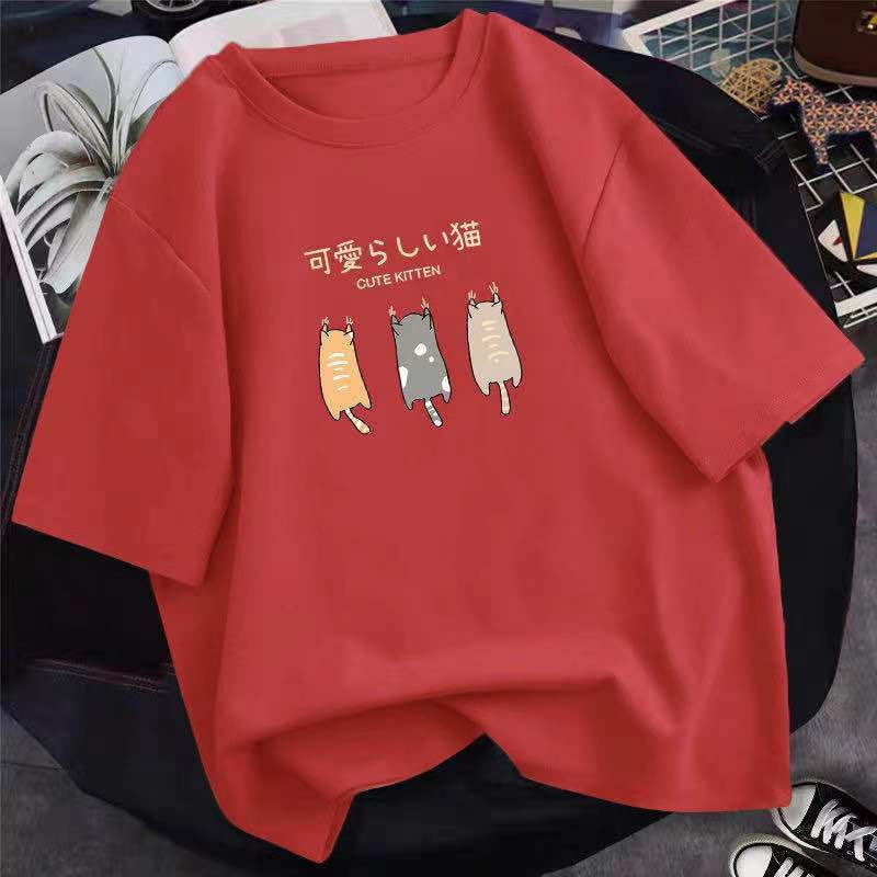 純棉寬鬆大碼百搭韓版短袖t恤（10色）