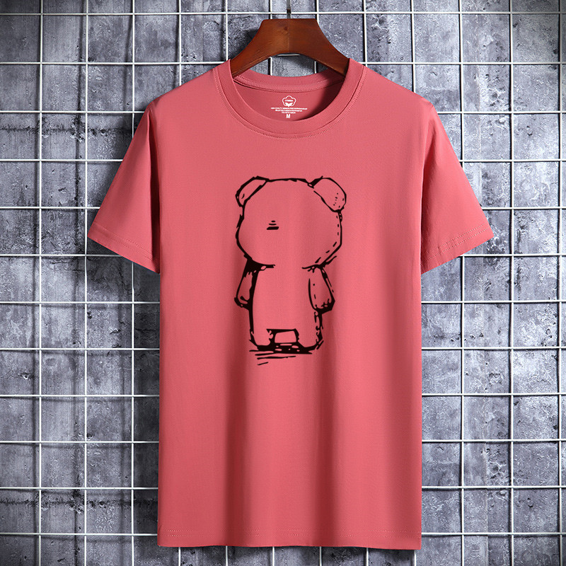 寬鬆潮流百搭純棉打底衫短袖t恤(17色)-Nuostyle