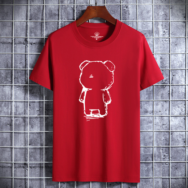 寬鬆潮流百搭純棉打底衫短袖t恤(17色)-Nuostyle