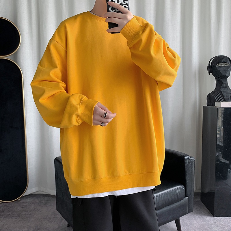 港風純色寬鬆韓版衛衣