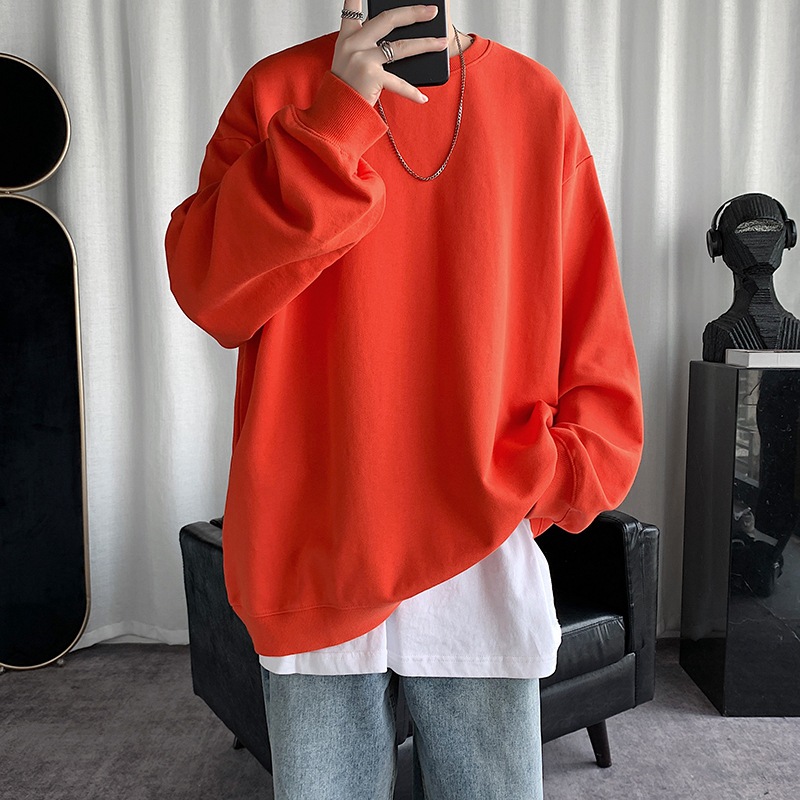 港風純色寬鬆韓版衛衣