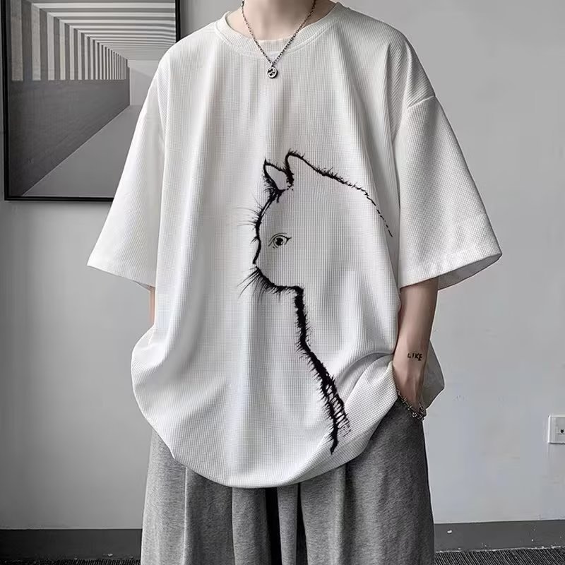 簡約潮流時尚圓領日系短袖