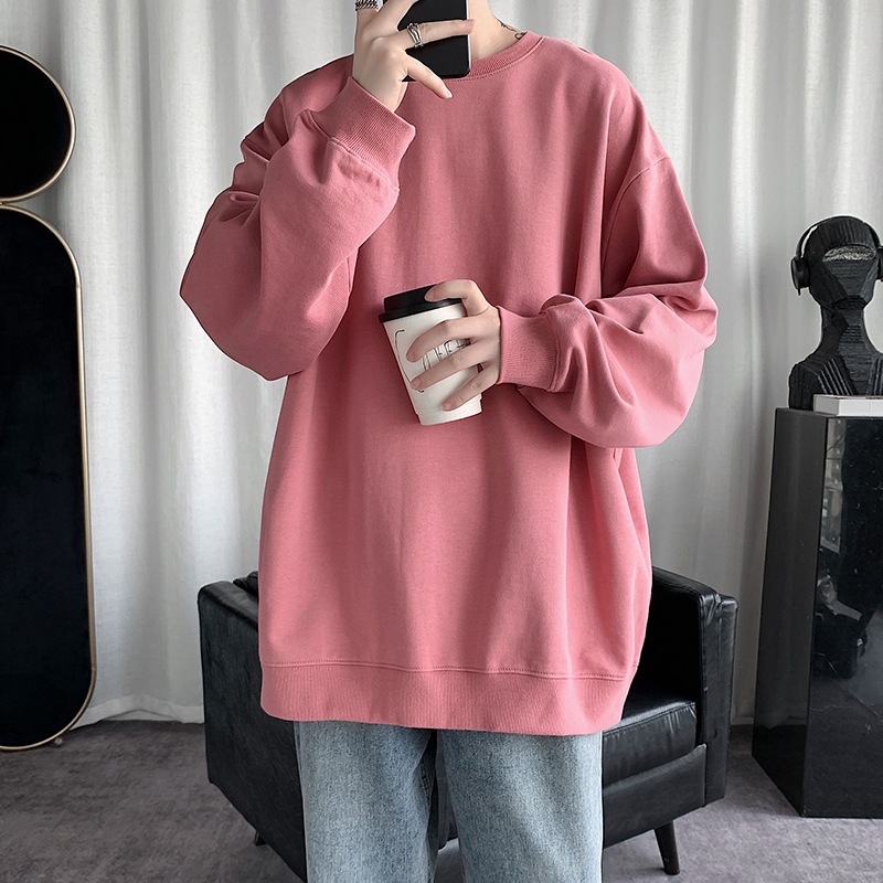 港風純色寬鬆韓版衛衣