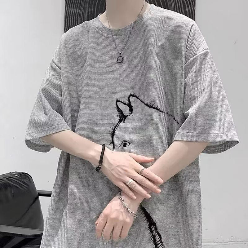 簡約潮流時尚圓領日系短袖