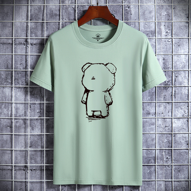 寬鬆潮流百搭純棉打底衫短袖t恤(17色)-Nuostyle