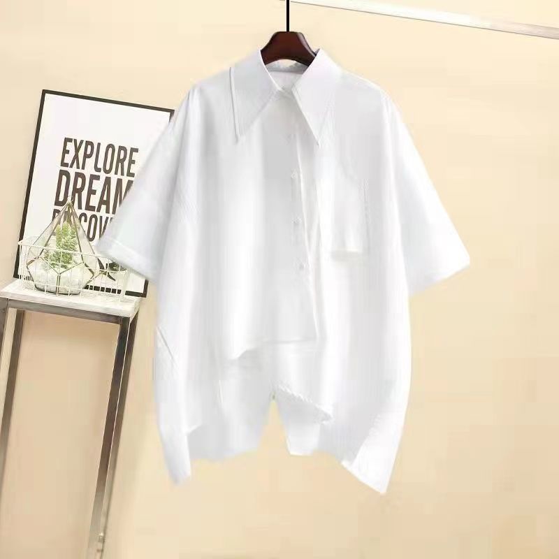 【整套/單件】韓版寬鬆設計感拼接襯衫 帥氣工裝褲兩件套裝