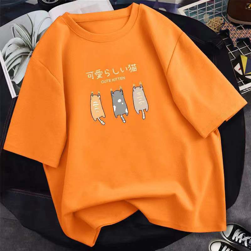 純棉寬鬆大碼百搭韓版短袖t恤（10色）