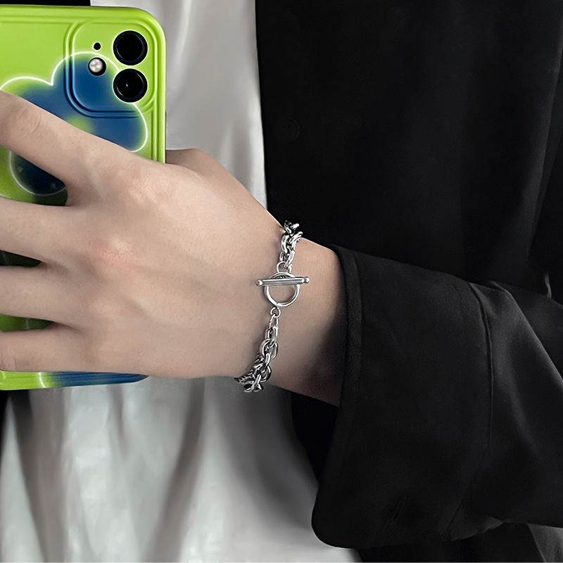 手鍊ins小眾設計手串不掉色可水洗情侶手環