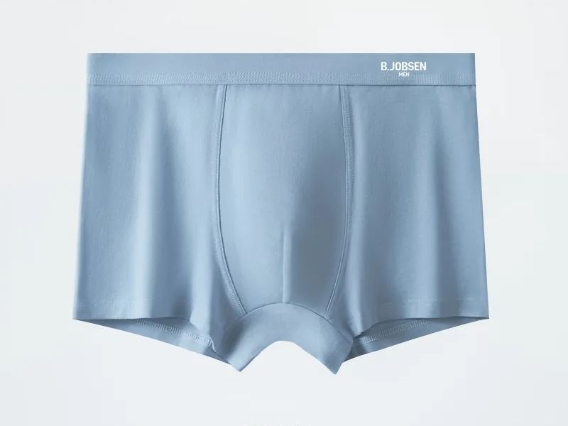 純色抑菌大碼中腰速乾四角透氣內褲平角褲-Nuostyle