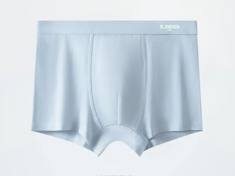 純色抑菌大碼中腰速乾四角透氣內褲平角褲-Nuostyle