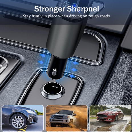 4 合 1 可伸縮車用充電器（含線）