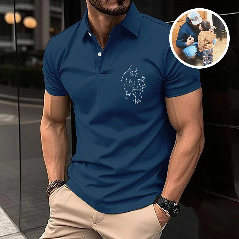 Personalized Dad Embroidered Polo shirt, Gift For Dad, Gift For Him