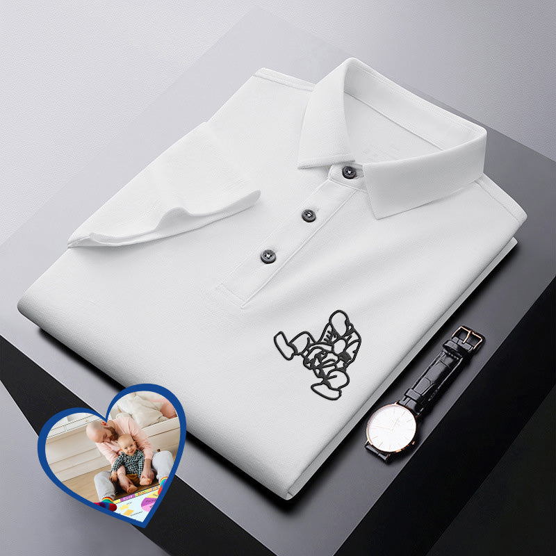 Custom Dad Embroidered Polo shirt Custom Embroidered Dad Polo Shirt