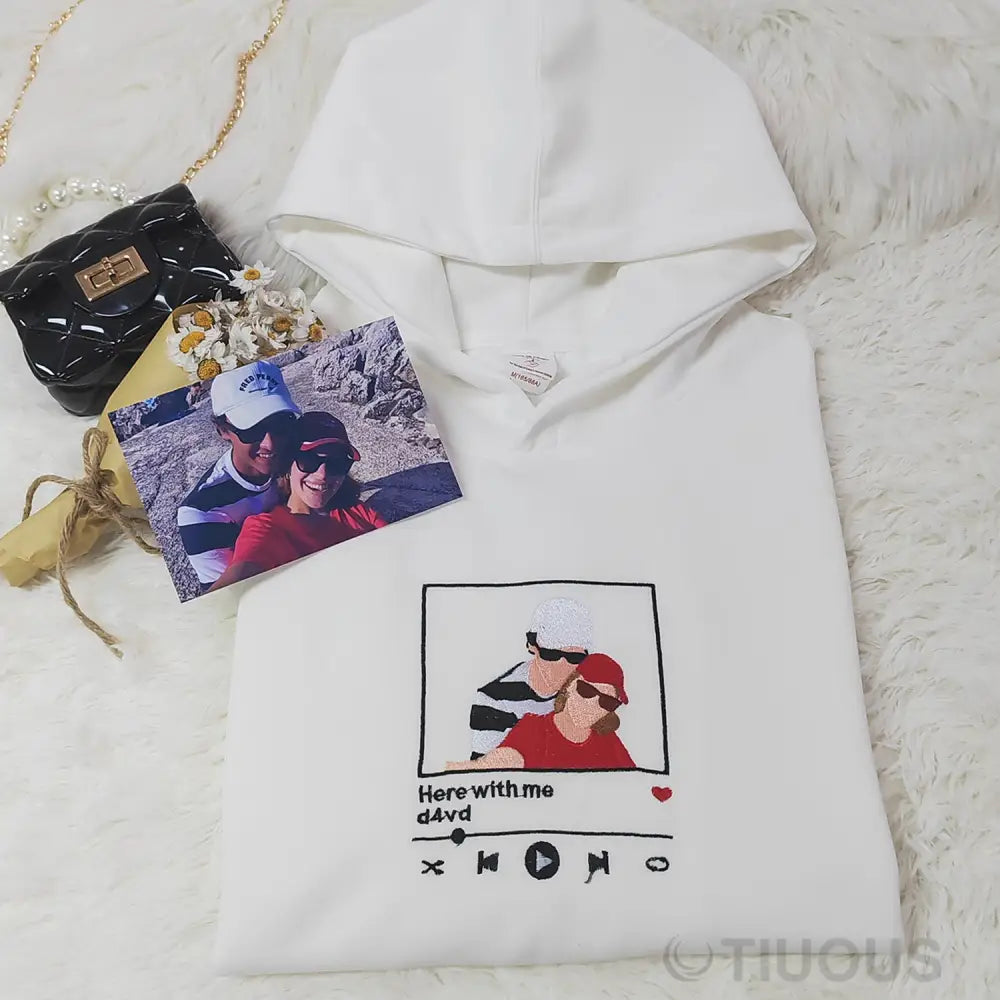 Personalized Couple Music Hoodie: Custom Beats Together