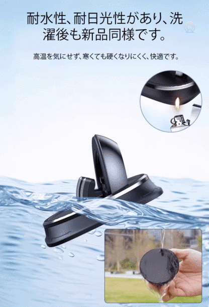 360度回転する揺れ止めカーマウント