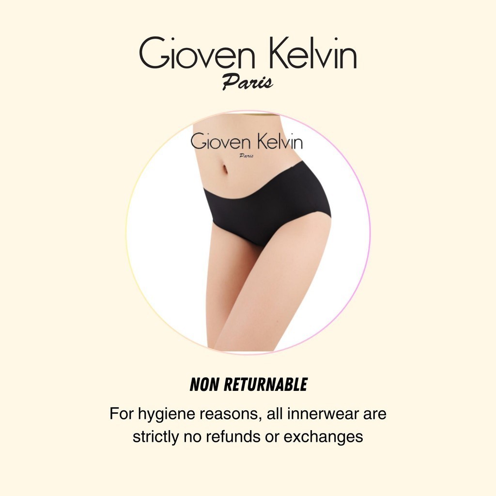 GIOVEN KELVIN Seamless Panty Women Shape Pants Slimming 【HIPSTER】 - Size M to XL (2 pcs, Light weight)