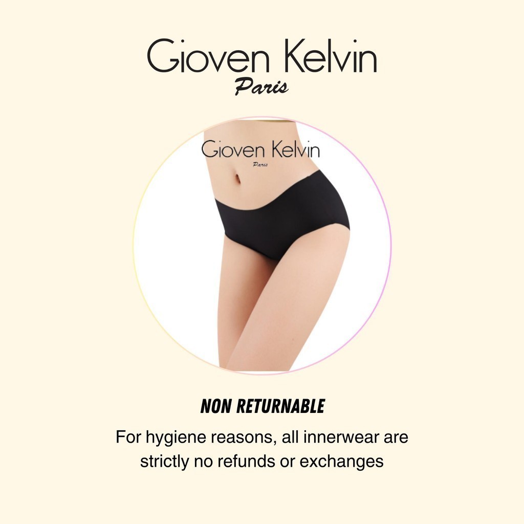 GIOVEN KELVIN Seamless Panty Women Shape Pants Slimming 【HIPSTER】 - Size M to XL (2 pcs, Light weight)