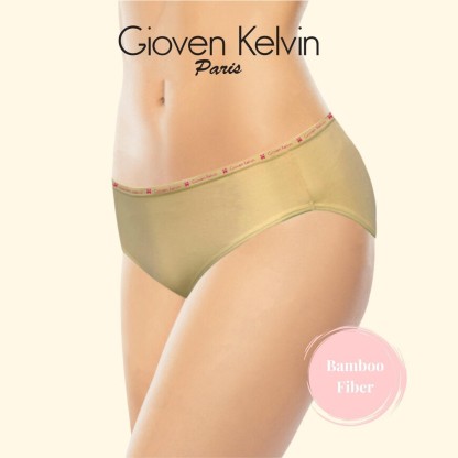 GIOVEN KELVIN Bamboo Fiber Briefs Women panties 【MINI 9515-M4】 - Size S to XXL (4 pcs, soft)