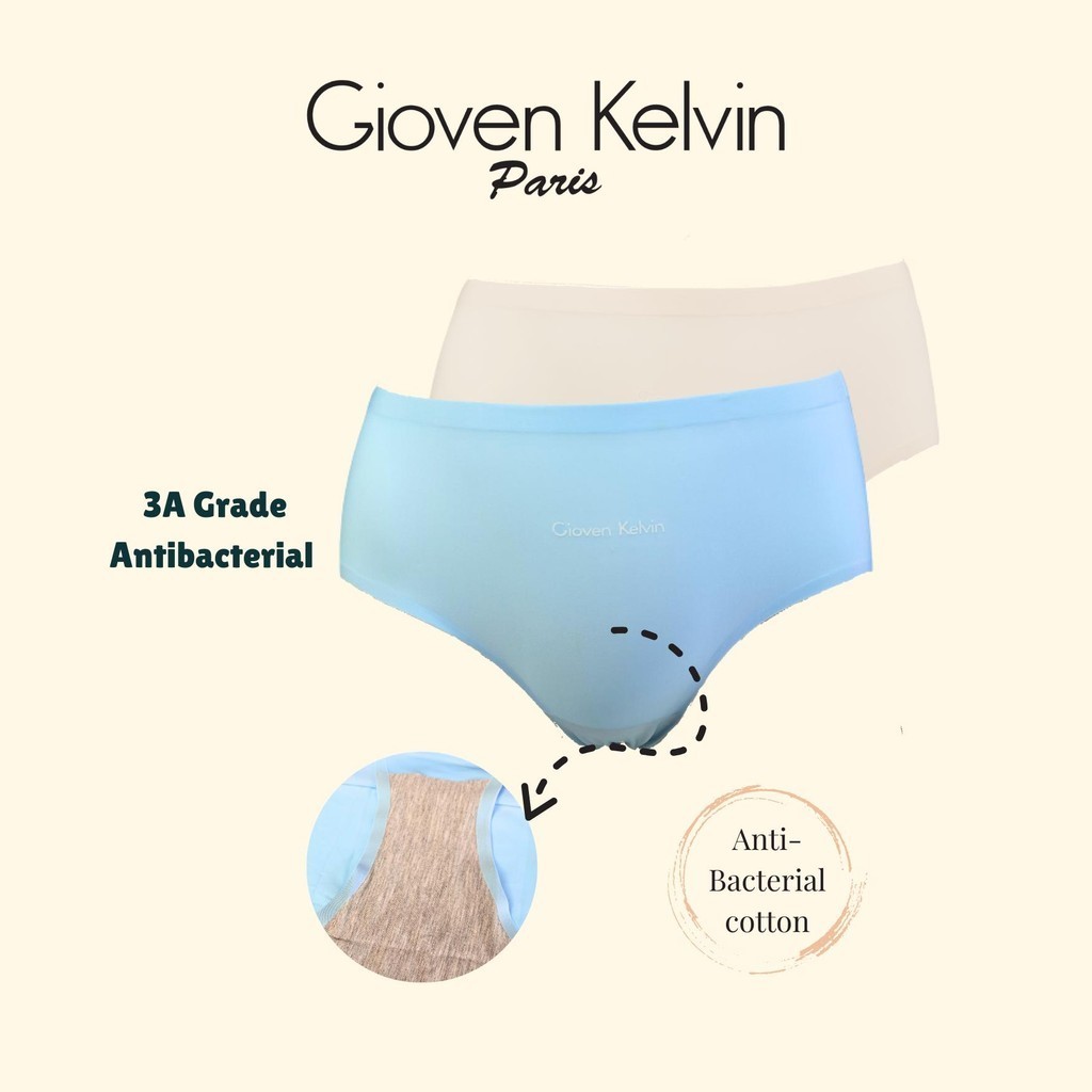 GIOVEN KELVIN Seamless Panty Women Shape Pants Slimming 【HIPSTER】 - Size M to XL (2 pcs, Light weight)
