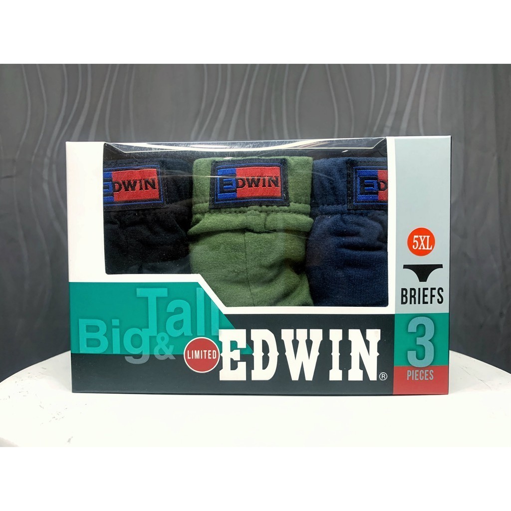 Edwin Mens Underwear Cotton Big And Tall E/B Mini (3 Pcs) EV6023-3