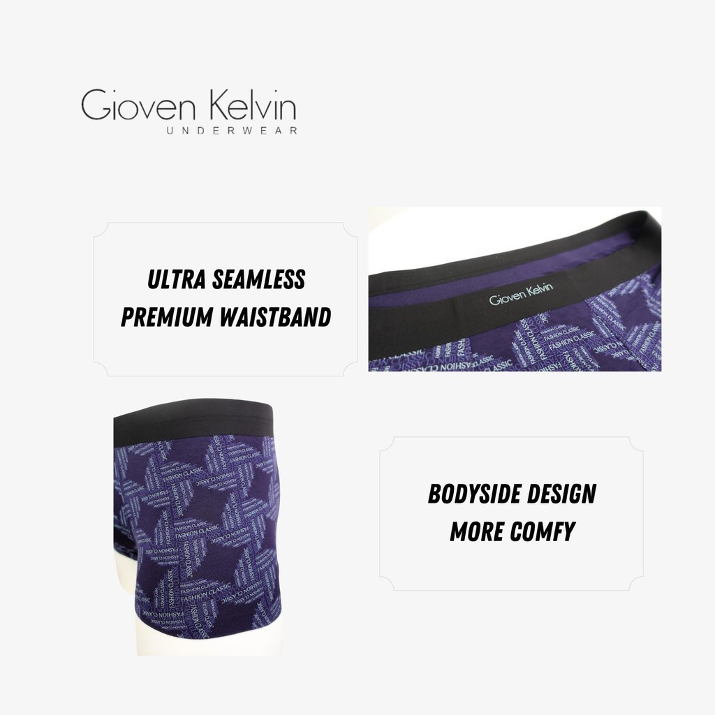 GIOVEN KELVIN MENS UNDERWEAR MODAL SHORTY - Size M to 2XL (2 pcs, Light weight)