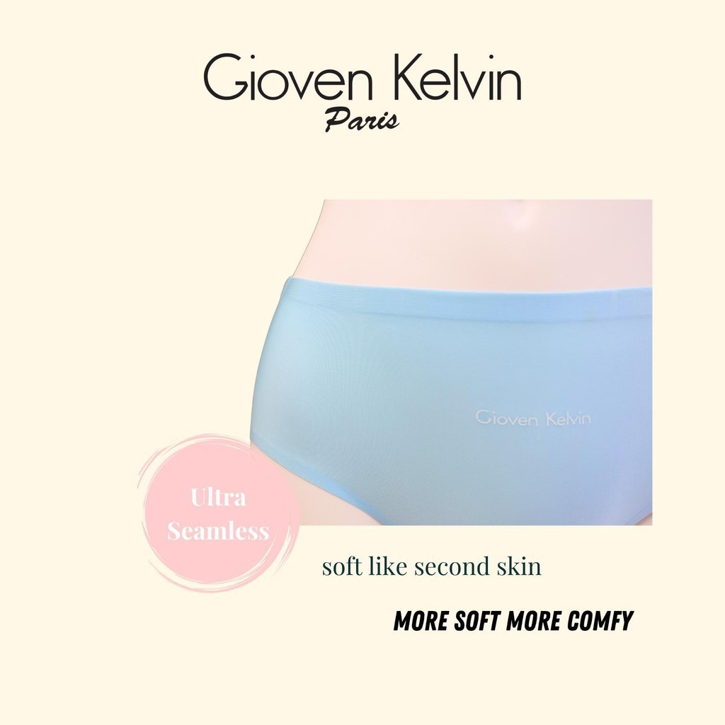 GIOVEN KELVIN Seamless Panty Women Shape Pants Slimming 【HIPSTER】 - Size M to XL (2 pcs, Light weight)