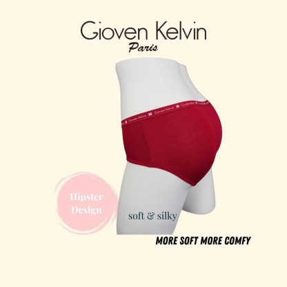 GIOVEN KELVIN Bamboo Fiber Briefs Women panties 【HIPSTER 9520-H4】 - Size S to XXL (4 pcs, soft)