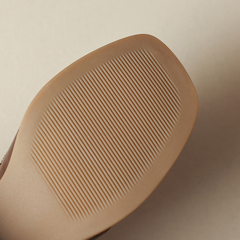 舒適好穿 簡約 時尚 方頭鞋 帶子扣 一字式扣帶 素面 魚嘴鞋 涼鞋