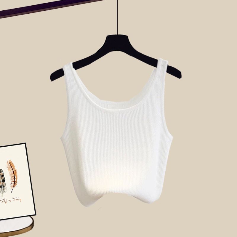 【單品可選】氣質百搭格紋連帽襯衫+簡約遮肉背心+高腰破洞牛仔褲套裝