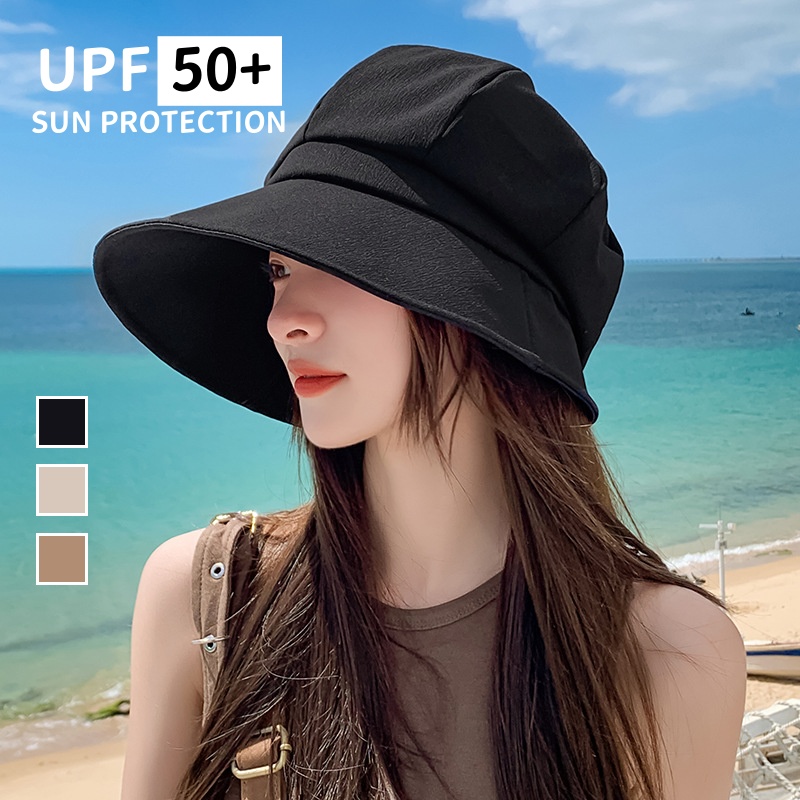 自由調節 隨意收納 八角遮陽帽漁夫帽堆堆帽貝雷帽三合一 遮陽防曬