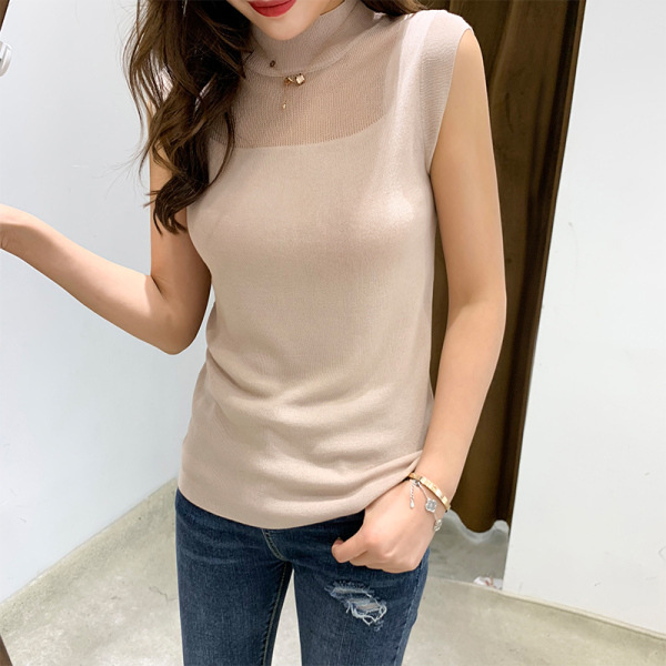 人氣TOP 冰絲觸感 吊帶背心女短款 百搭針織打底衫寬鬆內搭無袖上衣