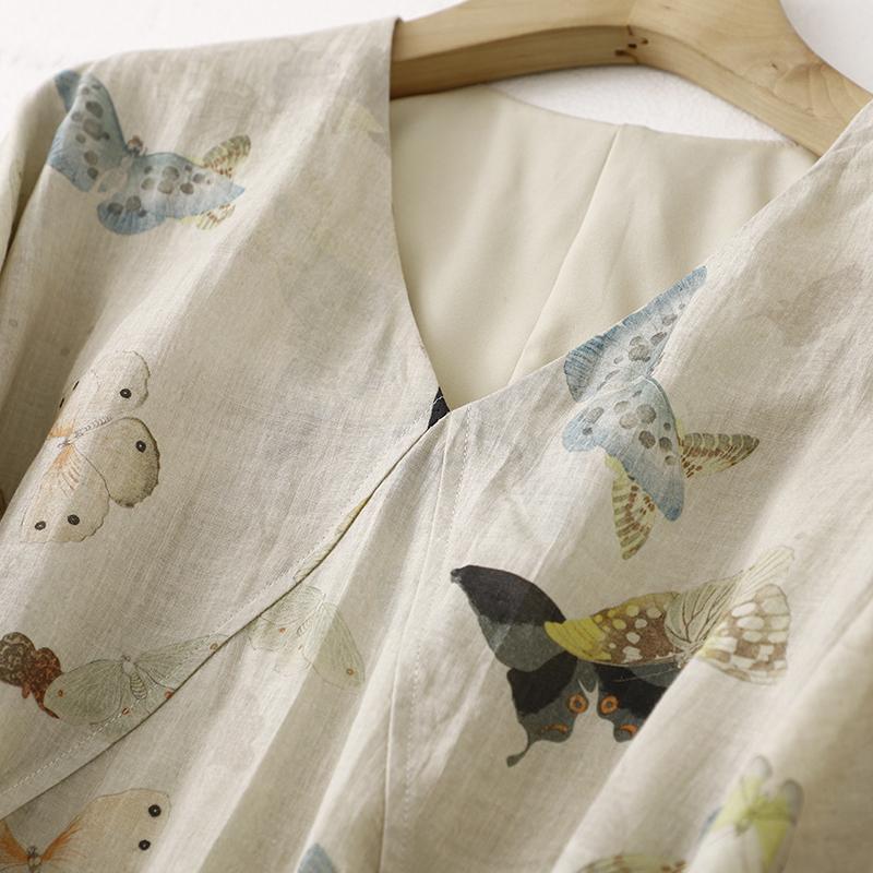 顯瘦清冷 新中式設計 長裙 春夏 新款 國風 連身裙 洋裝