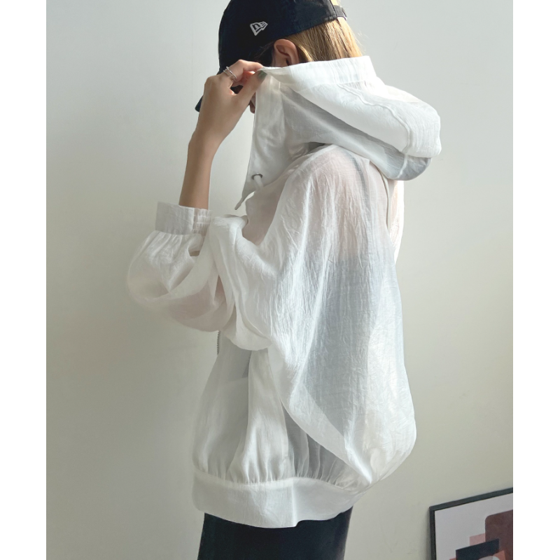 5色入* 透膚日系新款 輕薄連帽防曬衣 女夏季防紫外線遮陽防曬衫