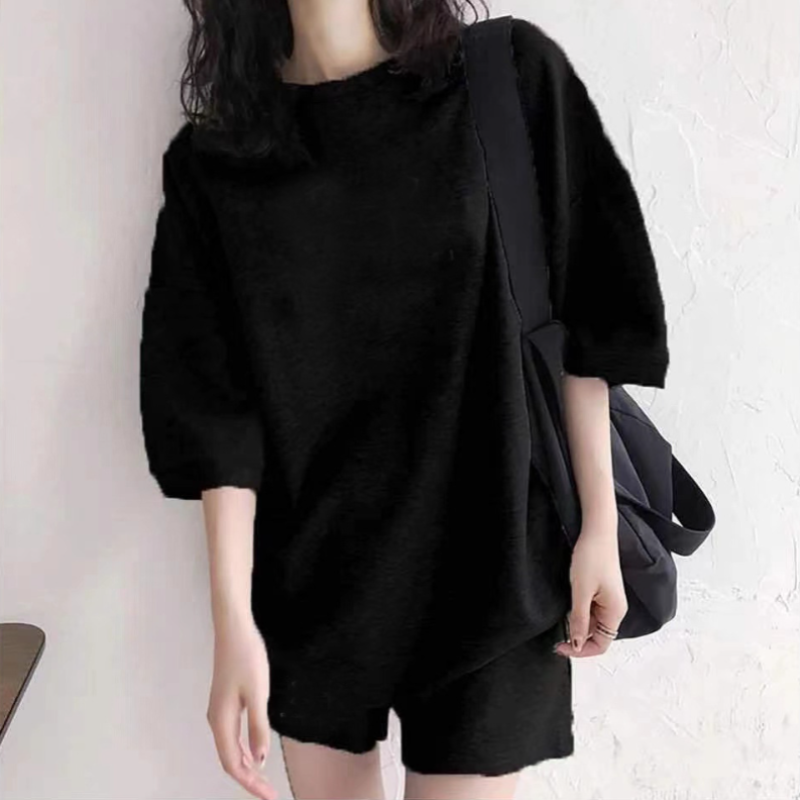 運動套裝 寬鬆 時尚 洋氣 炸街 休閒 兩件套