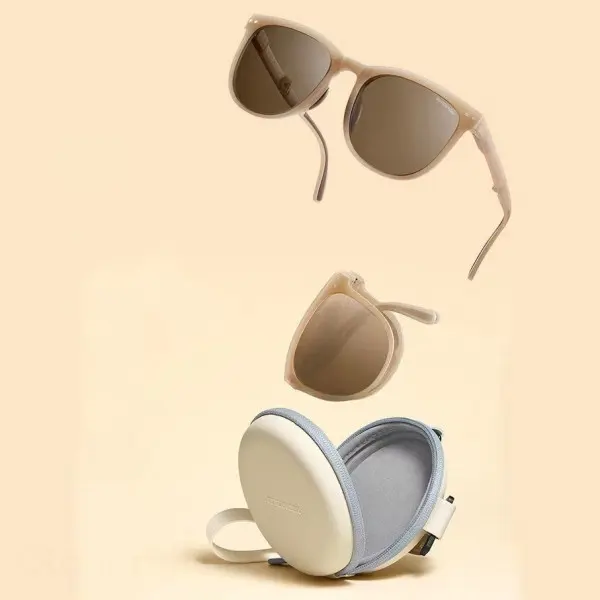 付贈精裝眼鏡盒 摺疊偏光墨鏡 防花粉防紫外線 旅行 釣魚 駕車 登山 戶外太陽鏡 時尚單品ootd