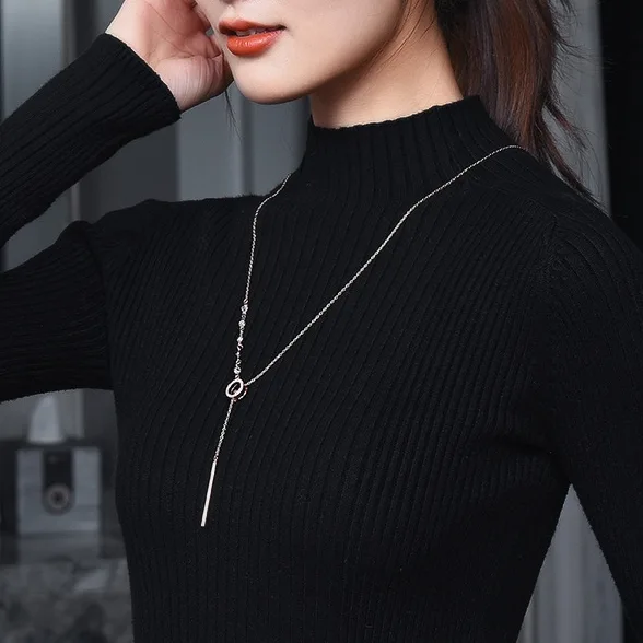 出眾穿搭單品 線條流蘇項鏈 成熟簡約 fashion ootd 休閒搭配成人女裝配件