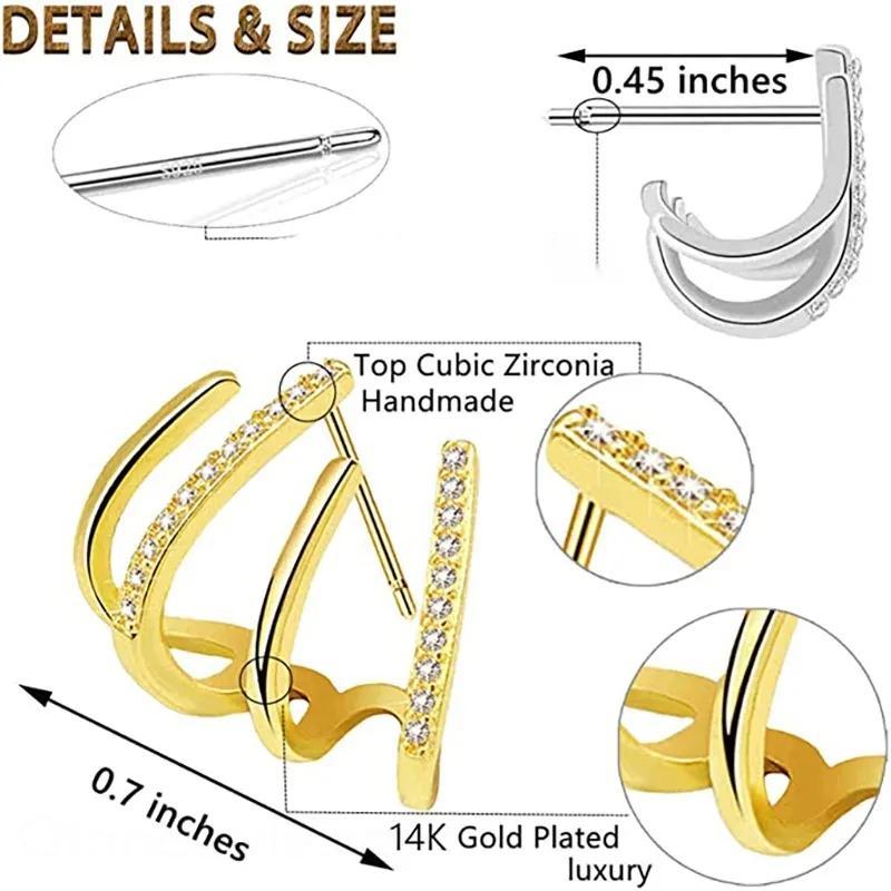 簡約不規則 高雅輪廓耳飾 爆閃莫桑鑽耳釘滿鑽潮牌高級感耳飾耳環