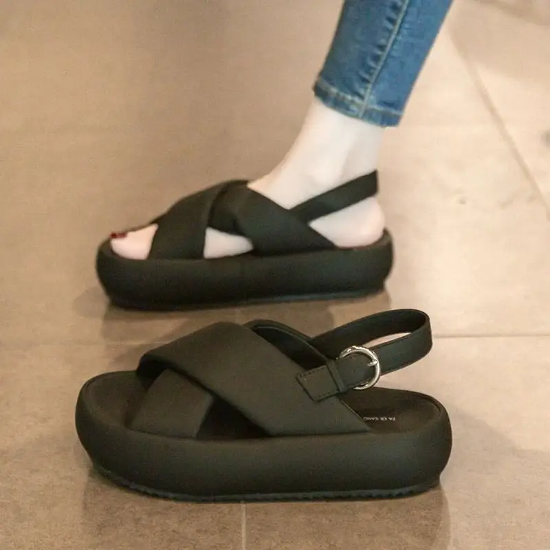 休閒百搭 時尚 厚底 羅馬沙灘鞋 涼鞋