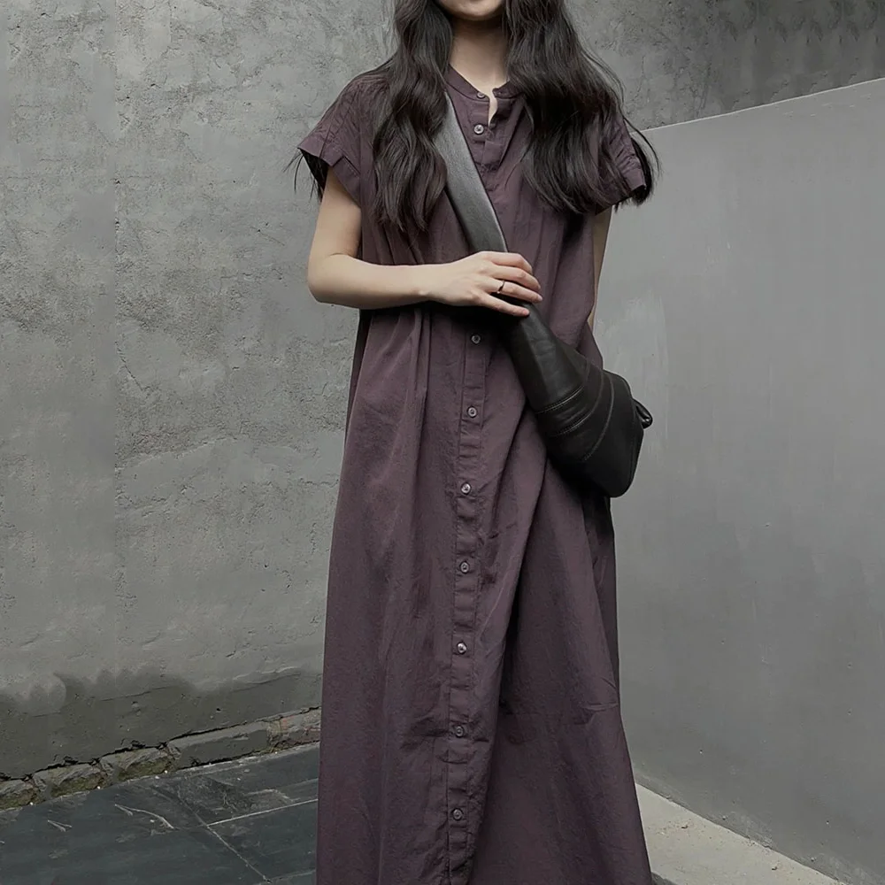 法式 高級感 襯衫洋裝 寬鬆顯瘦 休閒 氣質 減齡 長裙 洋裝