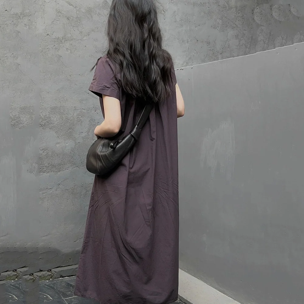 法式 高級感 襯衫洋裝 寬鬆顯瘦 休閒 氣質 減齡 長裙 洋裝