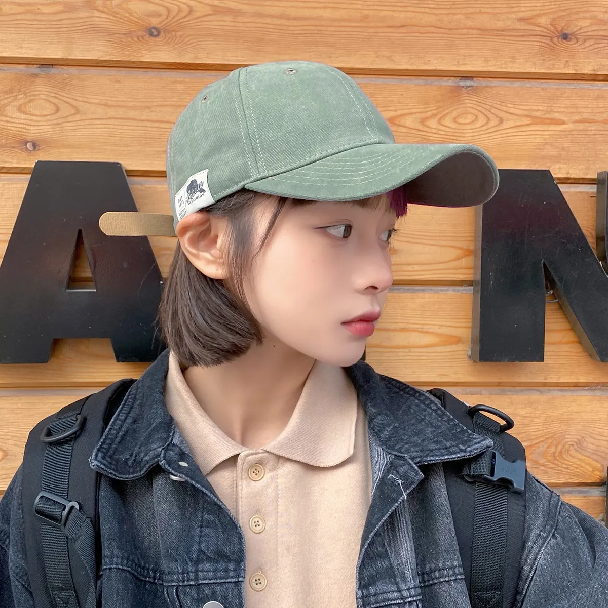 完美提升時尚度 新款字母棒球帽 ootd穿搭配飾 防紫外線顯臉小棒球帽鴨舌帽 自由調節